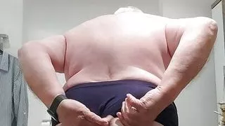 Presenting my ass in new boxers, get caught andthen continued