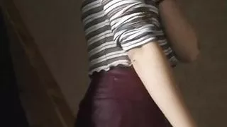 Home day gentle striptease