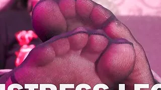 Feet jeans indoor and outdoor in black nylon socks