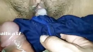 close-up ejaculate in beautiful pussy