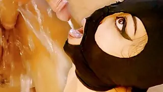 How much piss can her pussy take?  How much squirt can his mouth take?