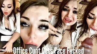 Office Cunt Gets Face Fucked