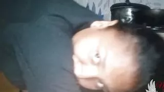 Fucking in the kitchen while my mother-in-law takes a bath