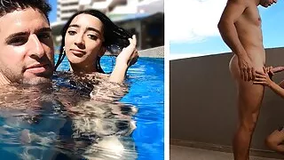 ARGENTINIAN SLUT is Picked Up From The Swimming Pool and FUCKED in her Hotel Room