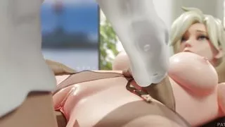 Overwatch - Mercy Giving Blowjob & Getting Creampied in the Office (4K Animation with Sound)
