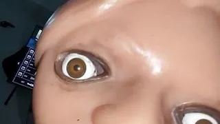 I put her to suck until she chokes