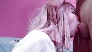 She Swallow All Till Last Drop - Deepthroat Oral Creampie