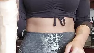 Hot pawg teacher in leggings miss scarlet winters huge dildo JOI