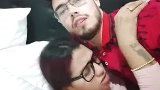 Brunette teen brunette with big saggy tits United States is fucked by her stepbrother with a big thick cock