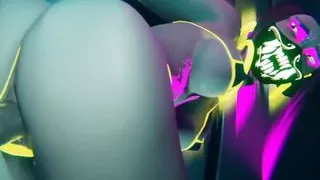 League Of Legends Ahri fickt einen Glückspilz im Club