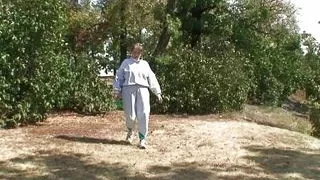 Stranger heals injured busty 70 years old granny