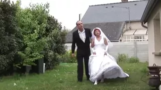 Hairy french mature bride gets her ass pounded and fist fucked