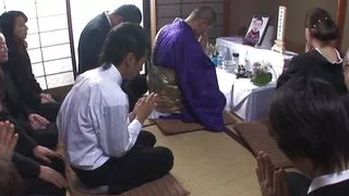 Japanese Milf loves hot cum from stranger