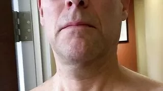 Risky office cumshot