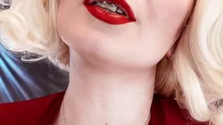 MILF StepMother seduce you in spandex, showing hairy pussy. Dirty talk teasing by curvy hot pin up blonde Arya Grander