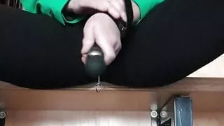 Julie has a strong orgasm with new sextoy