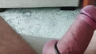 Masturbating my fat cock 1