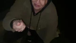 Cracky is  given cigarettes if she flashes her pussy