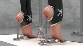 Extreme Metal Heel 3D BDSM Animation