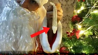 Bad SANTA CLAUS gives you hot CUM for Christmas!!! Dirty talk! Cosplay
