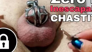 Permanent Chastity Steel Cage Device Explained PA Prince Albert Piercing Femdom Training Zero Mistress Male Slave BDSM