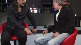 Blonde in a threesome