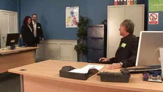 Anal sex in the office