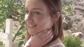 Boyfriend surprises his girlfriend by inviting the brunette