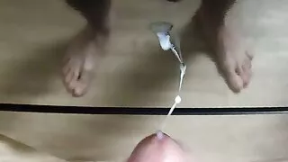 Cumming on my black fridge