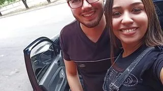 18 year old brunette big saggy tits from New York United States fucking her stepbrother's big dick