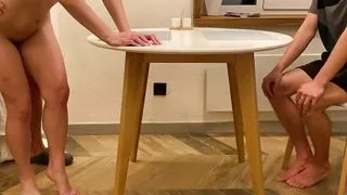 So Much Cum in my Asshole! Husband Watches Young Wife