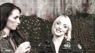 Two super hot lesbian babes fucked in POV