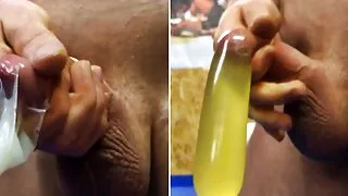You will SUCK my DICK until I cum! Dirty talk and humiliation! Cum and piss in a condom