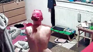 Unwrapping early Christmas presents from hubby