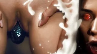 Real life Hentai - Eve Sweet is fucking the brains out of Alissa Foxy