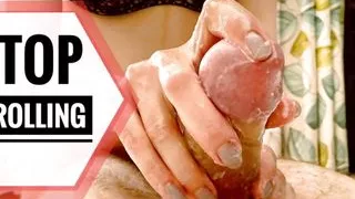 He almost collapses after orgasm