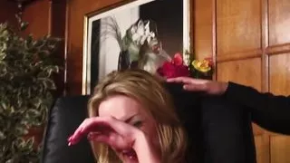 Busty Blonde Double Penetrated By Two Older Guys And Facial Cumshot