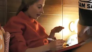 Christmas Present with Ignore Handjob for Tiffany Tatum from Old Santa as response to her Letter