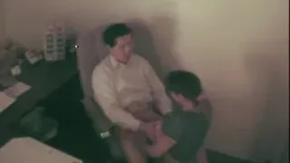 Hot Babe with big tits blowjob hard her boss