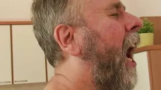 very old hairy grandma in lingerie double penetration 