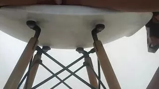 I jerk off at work looking at my partner's beautiful tits