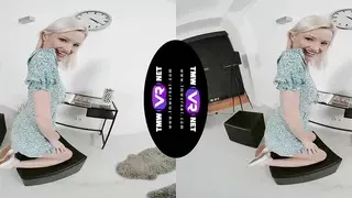 TmwVRnet - Zazie Skymm - Blonde orgasms at the table