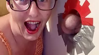 Labourer gets lucky at the gloryhole. Littlekiwi brings awesome mature homemade content, everytime.