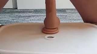 Anal dildo fuck and cumshot and fuck it again