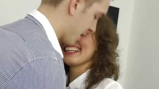 Three coworkers are peeing on each other and fucking in the