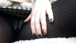 While the taxi driver is looking at the road, I shoot a video between my legs