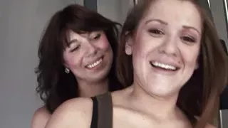 Amateur video of two teenagers in lesbian sex fucking with a big, thick cock in the Strap-on. Too big this Dildo