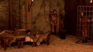 The only way to freedom for these sexy chicks leads over