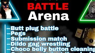 Femdom Battle Arena Wrestling Game FLR Pain Punishment CBT Buttplug Kicking Competition Humiliation Mistress Dominatrix