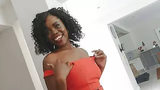 Beautiful African Secretary Tries Modelling Career By Fitting Producer Big Cock In Her Tight Cunt